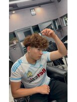 リッチブランドアンドコー 守口店(Rich Brand&Co)&nbsp;スペインカール ハイライトカラー　メンズカット　メンズパーマ