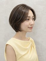 サムシング(Something.)&nbsp;大人ショート_ハイライト_ツヤブラウン