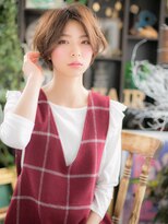 カバーヘア ブリス 戸田公園西口店(COVER HAIR bliss)&nbsp;センターパートニュアンスカラー大人ボブ戸田公園20代30代40代a!