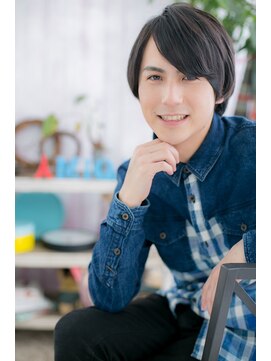 ミック ヘアアンドビューティー 大山店(miq  Hair&Beauty) サイドパートの七三マッシュ