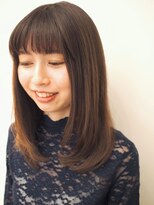 テラバイアフロートシーグラスコテージ (terra by afloat SEAGLASS COTTAGE) 抜け感内巻きストレートヘア テラバイアフロート松子 二子玉川