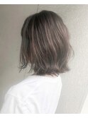 【Marl】フォギーグレージュカラーの無造作ボブ♪