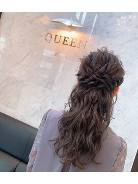 ビューティーサロン クイーン(beauty salon QUEEN) 編み込みダウンスタイル☆