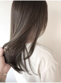 ダークグレージュ×サラサラロング◯