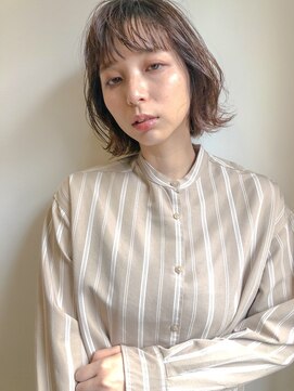 シェノン 西梅田(CHAINON) 前髪/グレーベージュ/ブラウンアッシュカラー/ミルクティー/ボブ