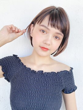 アイティー バイ アルバム 浦和店(IT by ALBUM) 耳掛けショート_オリーブカラーハイライトカラー_57543