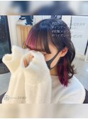エクステで前髪インナーカラーが急増中っ(*≧∀≦*)！