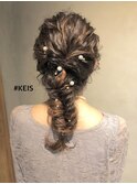 ダウンスタイル　ヘアセット