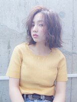 エルピス(elpis)&nbsp;小顔ワンサイドショート　ことりベージュ　ボブ