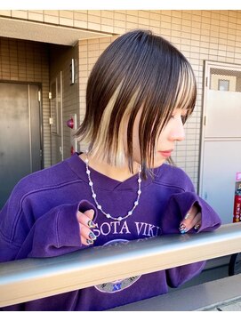 ロンドヴァリー 渋谷店(Lond vallee) 前髪インナーカラーホワイト！