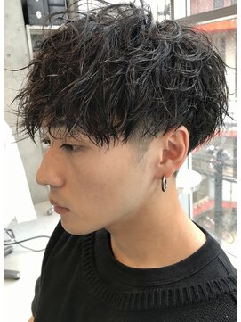 フィフス 栄(fifth) ツイストスパイラルパーマメンズパーママッシュウルフフェード