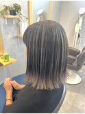 切りっぱなしセミロング