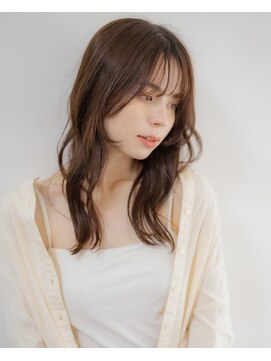 ベンジー 中目黒店(benji) 大人ガーリーレイヤーヘアモカブラウン