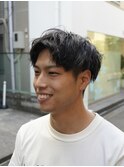 メンズ × パーマ