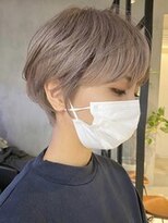 エリマ 武蔵小杉(elima) 大人ショートボブヘアミルクティーベージュカラーグレイカラー