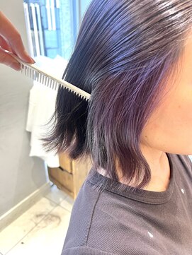 ネオリーブギンザ 銀座店(Neolive GINZA) インナーカラー　パープル系　【銀座】福田