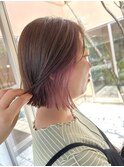 インナーカラーピンク☆