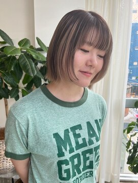 ネス(ness) インナーカラーイヤリングカラーダブルカラーベージュカラー韓国