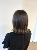 結べる大人ボブ◎オリーブグレージュ