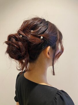 ニシオギ ヴォイス 西荻窪店(nishiogi voice) アップスタイルヘアアレンジ お団子/シニヨン/結婚式/二次会