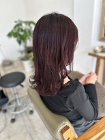 ウイ(Ui) ミディアムレイヤー×ワインレッド