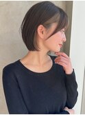 似合わせ ショート ボブ 30代 40代 小顔 新宿 ひし形 前上がり