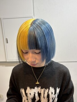 シェイロ(Cielro) 【イエロー×ブルー/ツートーンカラー】SAKI