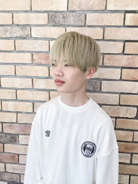 アクトスタイリッシュヘアー 知立(Act stylish hair) メンズマッシュシルキーベージュダブルカラー