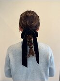 ゆるっと編み下ろし　ヘアアアレンジ