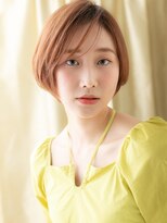 モッズヘア 越谷(mod's hair) オレンジベージュ細めハイライト美髪マッシュボブY上尾20代30代