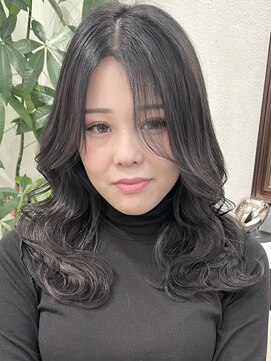 ベルヘアーデザイン 堺東(Belle hair Design) 韓国風レイヤーカット外国人風アディクシーカラーオリーブ堺東