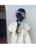 ～リボンを使ったkawaiiヘアセット～