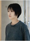 黒髪ショート/ひし形ショート/ショートボブ