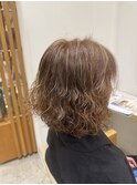 お手入れ簡単♪パーマヘア
