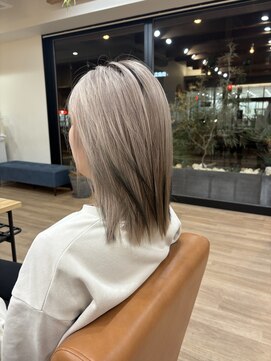 レシピ アリエ(recipe allier) ミルクティーベージュ×毛先カラー