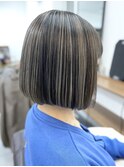 白髪ぼかしにも/バレイヤージュカラー/ハイライト/中野/白髪染め