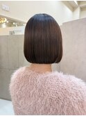 ◎ストレートボブ×艶髪でオフィス向け美人