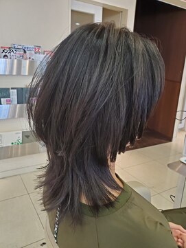 アール 滝ノ水店(#arl) 旬のウルフヘアグレージュ小顔効果