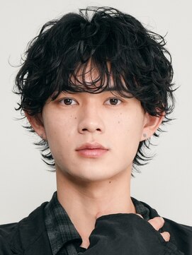 フィフス 大分(fifth) 大分シャドウパーマメンズカットラウンドマッシュツーブロック