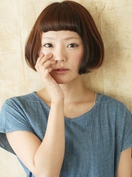 ヘアメイク パッセージ 千歳船橋店(hair make passage) 無邪気な甘さを与えるマッシュボブ★みじかめの眉上バング