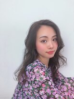 アニー(annie hair design)&nbsp;ノーバングの揺れ感カール×ゆるふわ巻き@30代40代50代