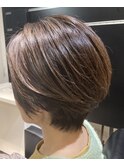 大人ハイライトでワンランク上のグレーカラー
