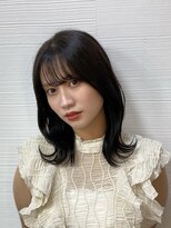 グリー ヘアプロデュース 千葉店(Gree hair produce) 《くびれミディアム》顔まわりカット/似合わせカット/前髪