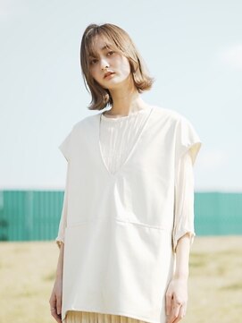 ミューシェレゴ(meauche...lego) 切りっぱなしボブ外ハネアレンジ