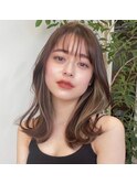 【【noi】 ミディアム レイヤーカット くびれヘア
