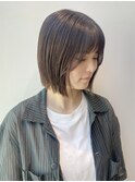 切りっぱなしストレートボブ黒髪美髪矯正