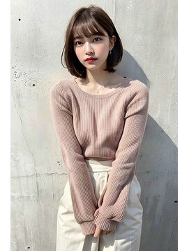 リンク(LinQ) 大人可愛い小顔前下がりボブ×ナチュラルボブ×ミニボブ20代30代