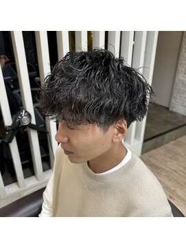 カイノオム 梅田(KAINO HOMME) 波パーマ マッシュ 刈り上げ ツーブロック