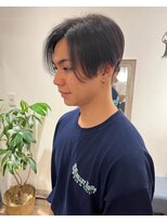 メルト 吉祥寺(melt)&nbsp;【早坂駆留】前下がりマッシュ大人ヘアー7:3パート毛流れパーマ