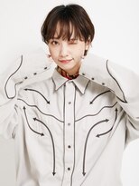 オンク 新宿(onk)&nbsp;黒髪/グレーベージュ/レイヤーロング/前髪パーマ[新宿駅]